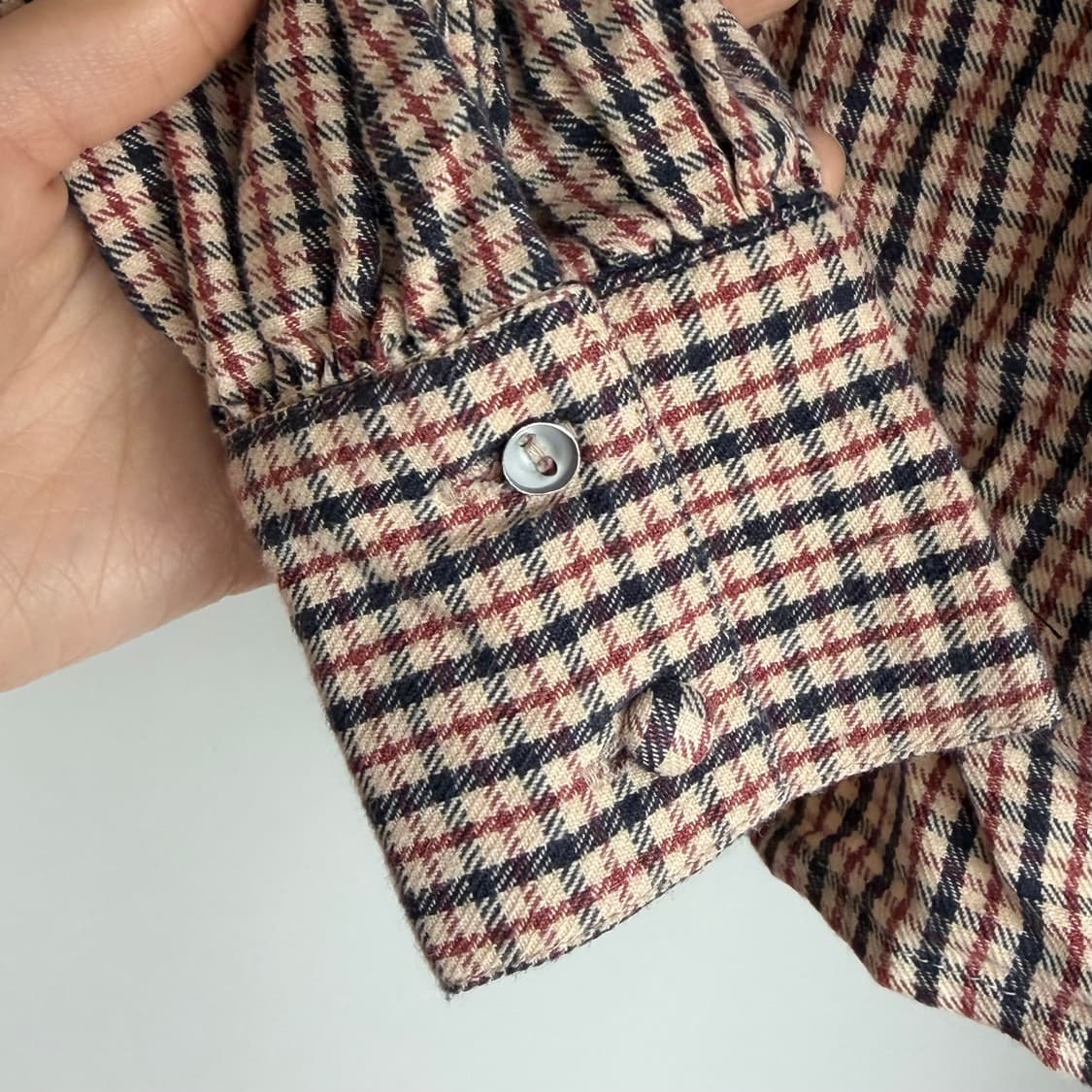 Mendigote체크 프릴 블라우스 상품이미지5