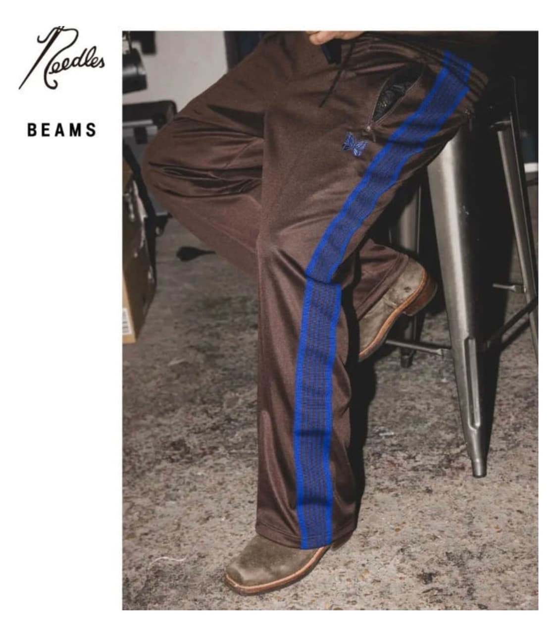 빔즈 별주 니들스 스트레이트 트랙 팬츠 M 상품이미지1