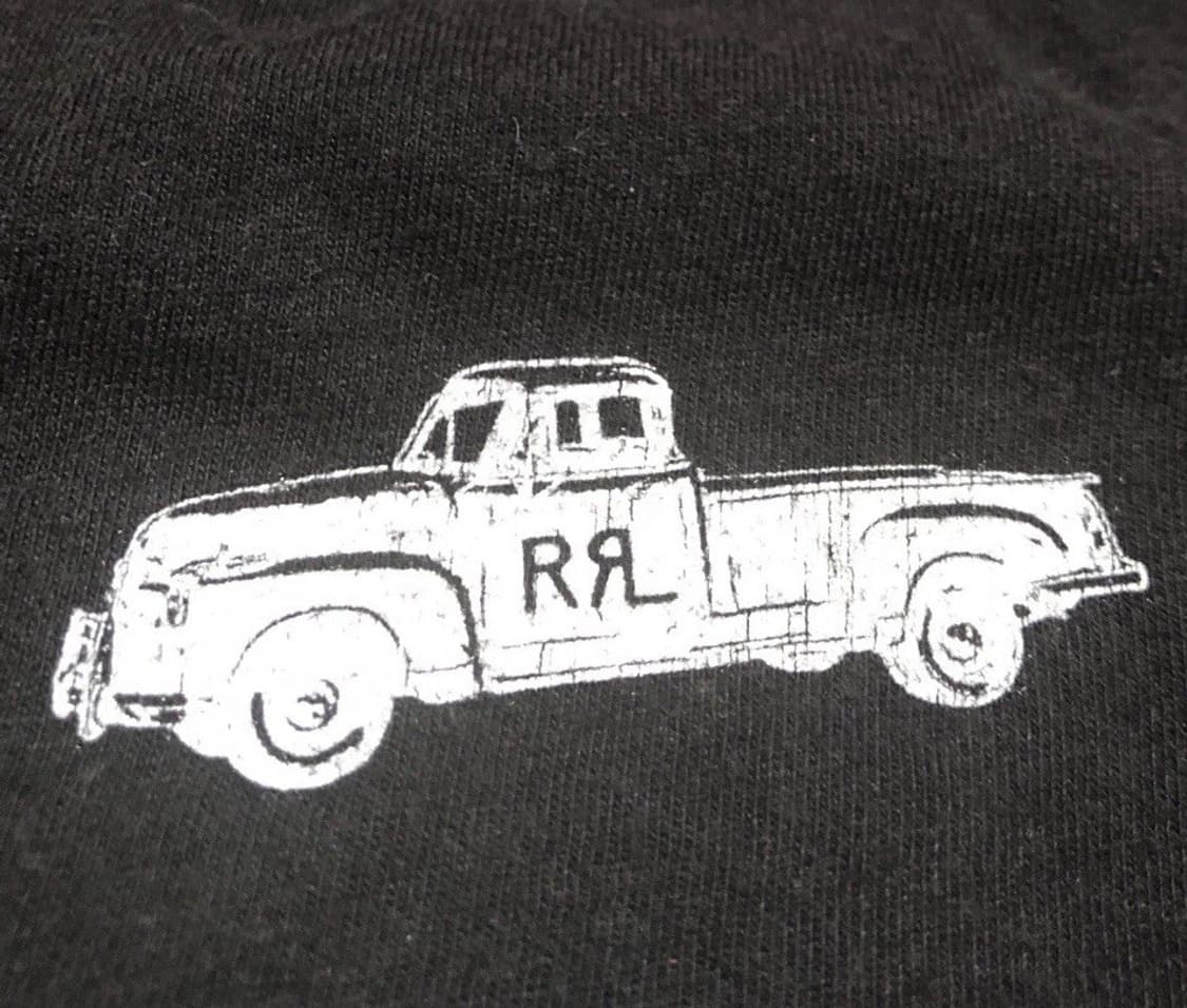 랄프로렌 RRL 트럭 그래픽 자수 블랙 티셔츠 상품이미지2