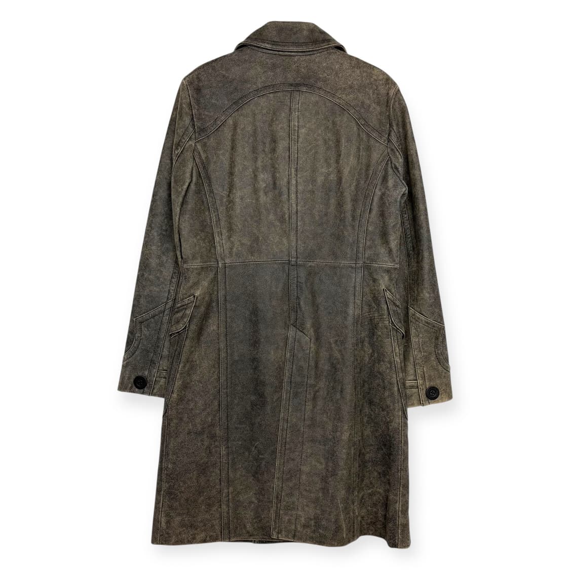 히스테릭글래머 빈티지 가공 가죽 코트 상품이미지10