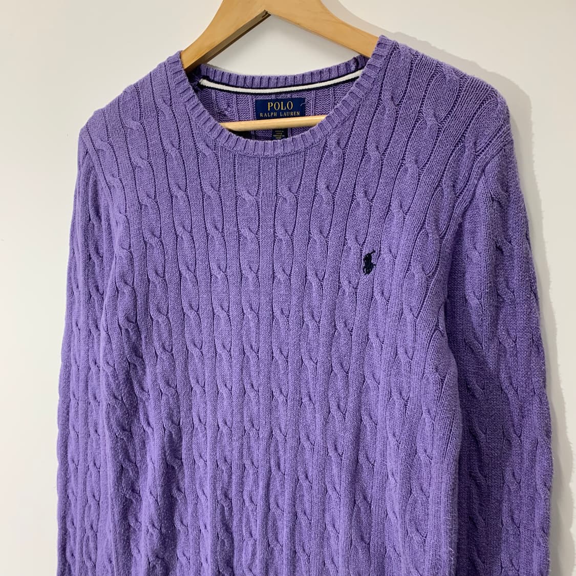 폴로 보이즈 우먼스 케이블 라운드 니트 상품이미지2