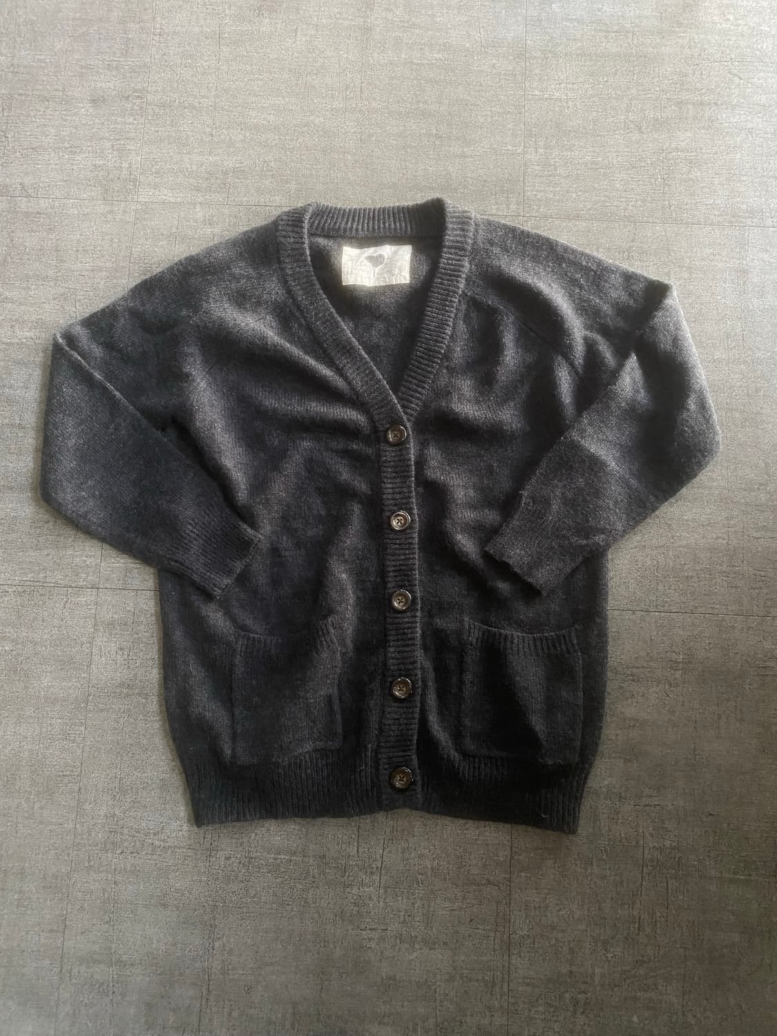 일본빈티지 Withkm 올드스쿨아메카지 시골너드남 니트가디건 상품이미지1