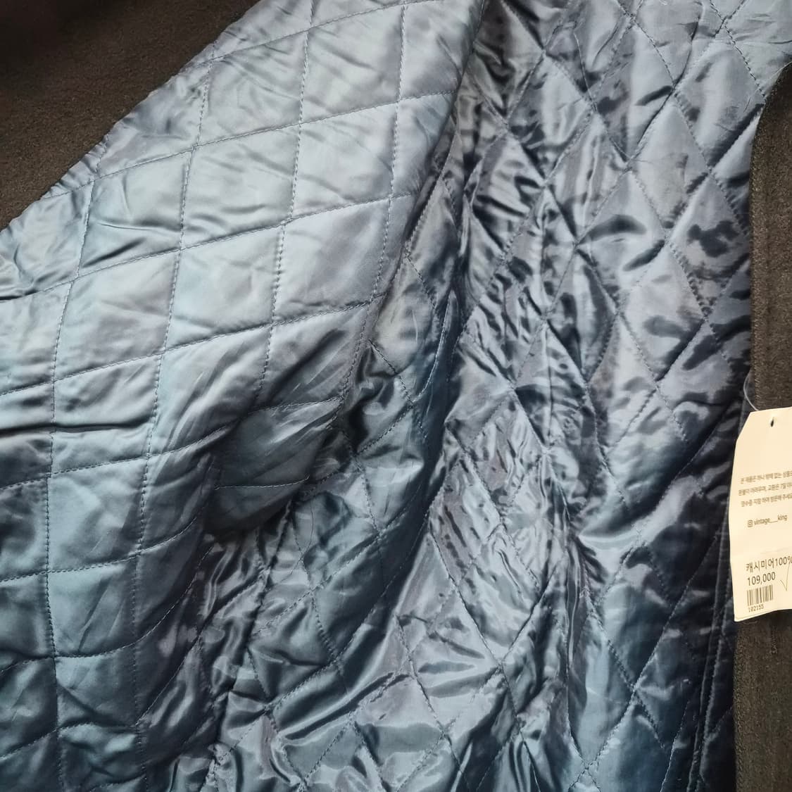 캐시미어 100% 기본 블랙 코트 남녀공용 M 상품이미지6