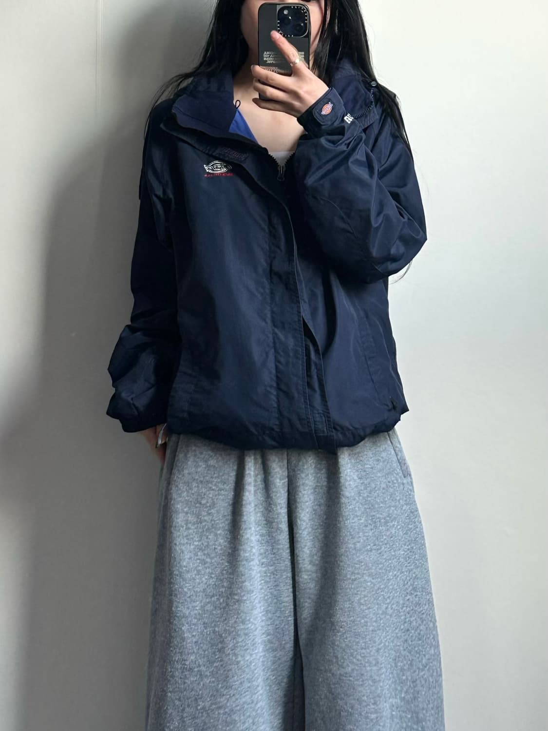 디키즈 자수로고 네이비 바람막이 자켓 상품이미지1