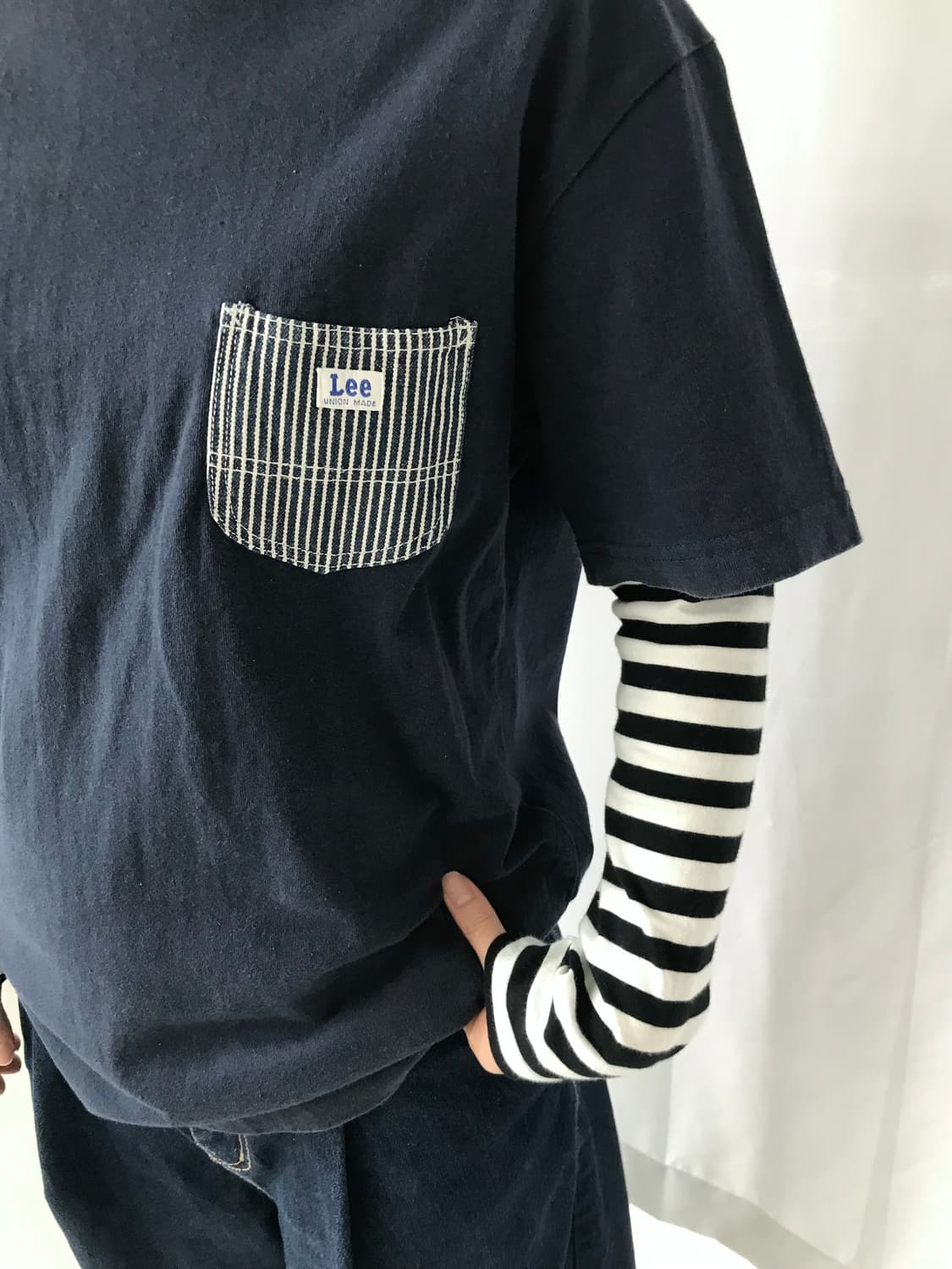 Lee 스트라이프 포켓 티셔츠  상품이미지4