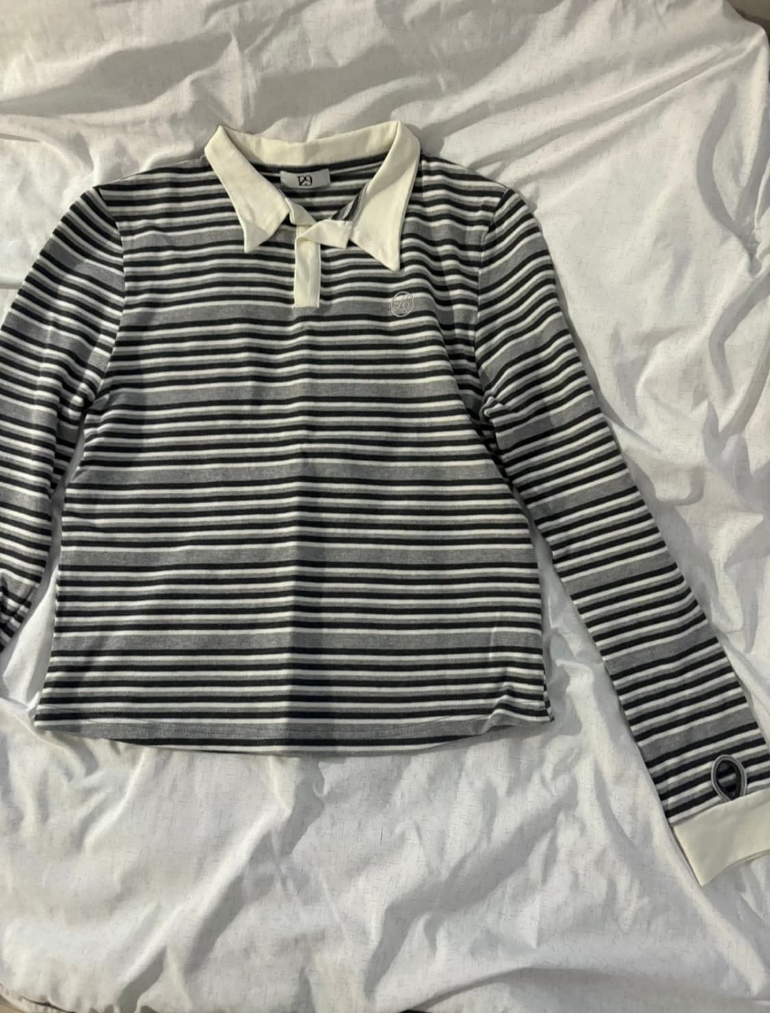 일리고 헨리넥 스트라이프 티 (차콜 그레이) 상품이미지5