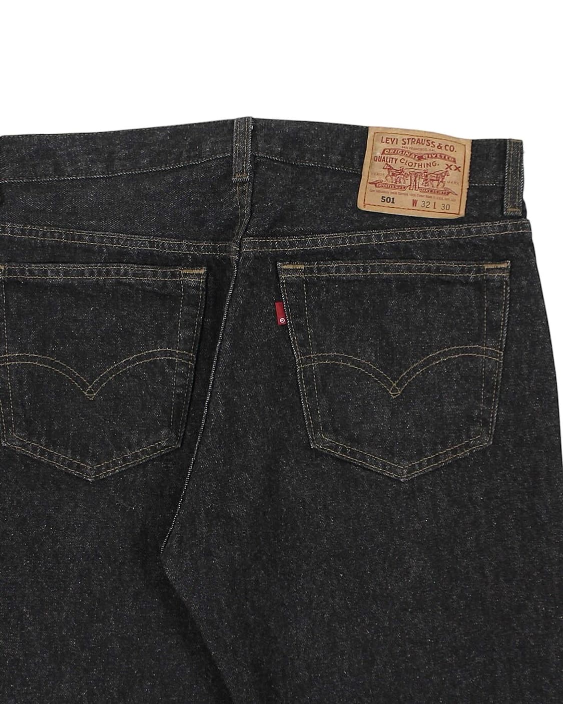 1995 USA 리바이스 501-0658 선염색 블랙 데님 팬츠 빈티지 상품이미지3