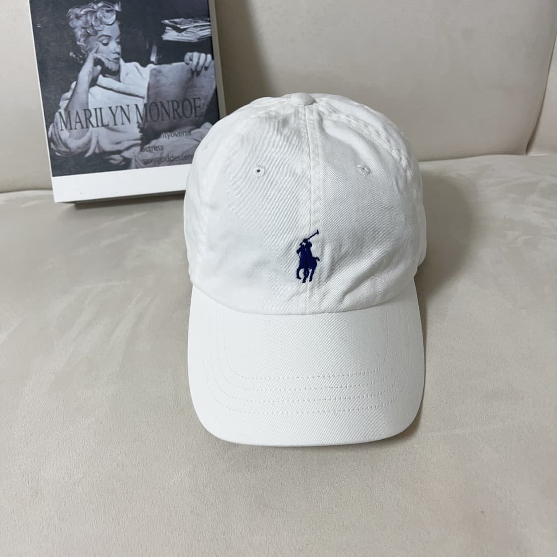 [정품] 폴로 화이트 / 네이비포니 모자 상품이미지2