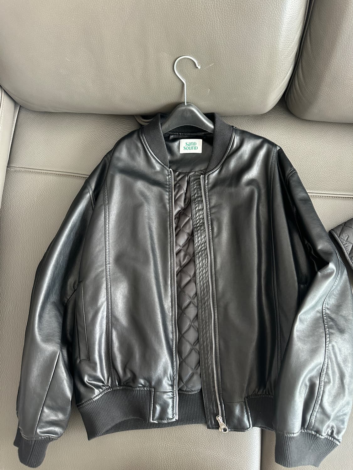 샌드사운드 레더점퍼 상품이미지3