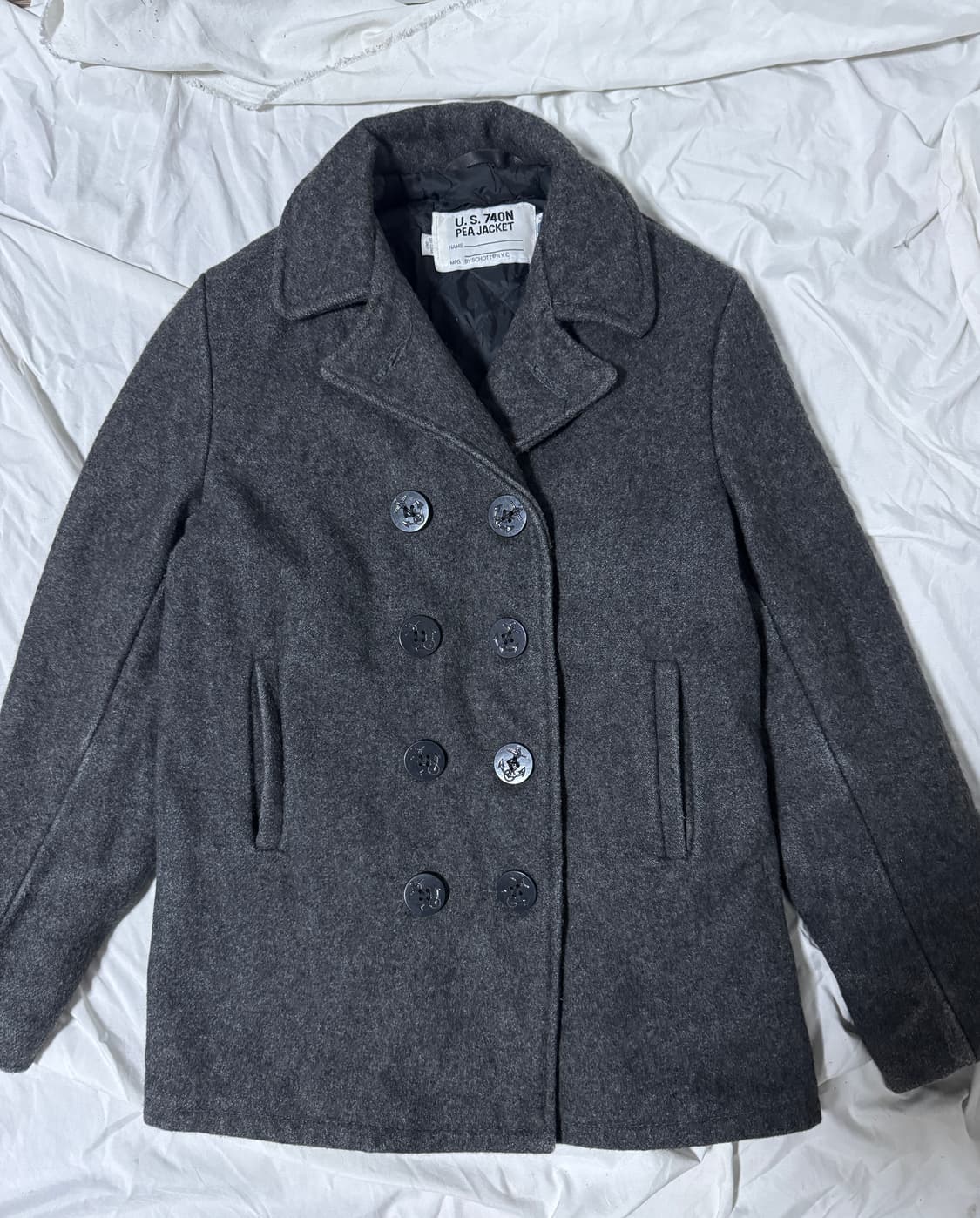 Usa 쇼트 울 피코트 상품이미지3