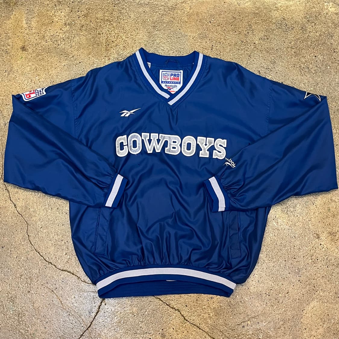 레어 미국 빈티지 NFL COWBOY 카우보이 풀오버 바람막이 상품이미지2