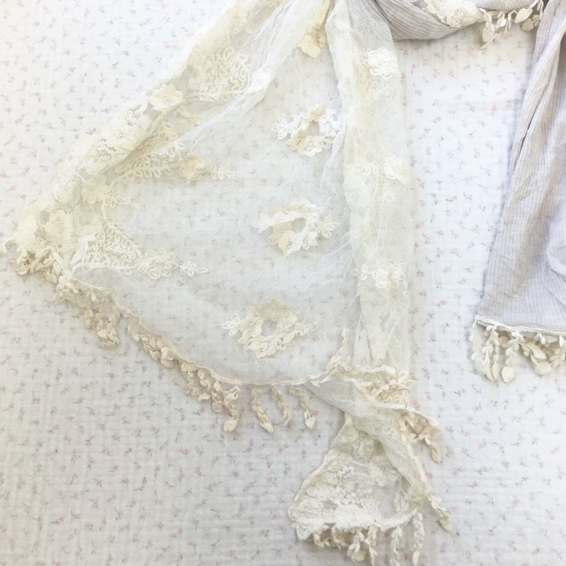 JPN/ 모리룩스카프 모리걸스카프 오리엔탈스카프 레이스머플러 상품이미지2