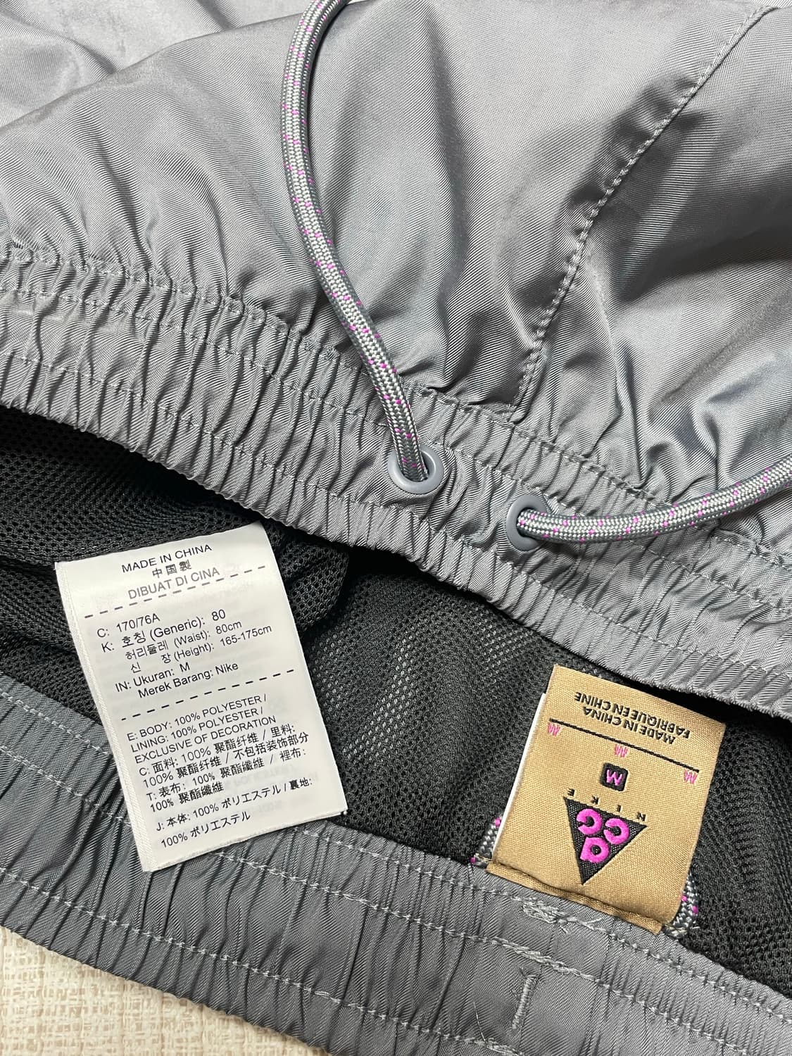 [M] 나이키 acg 우븐쇼츠 그레이 상품이미지4