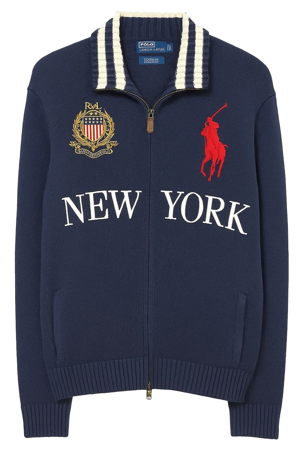 폴로 빅포니 뉴욕 투웨이 니트집업 상품이미지1