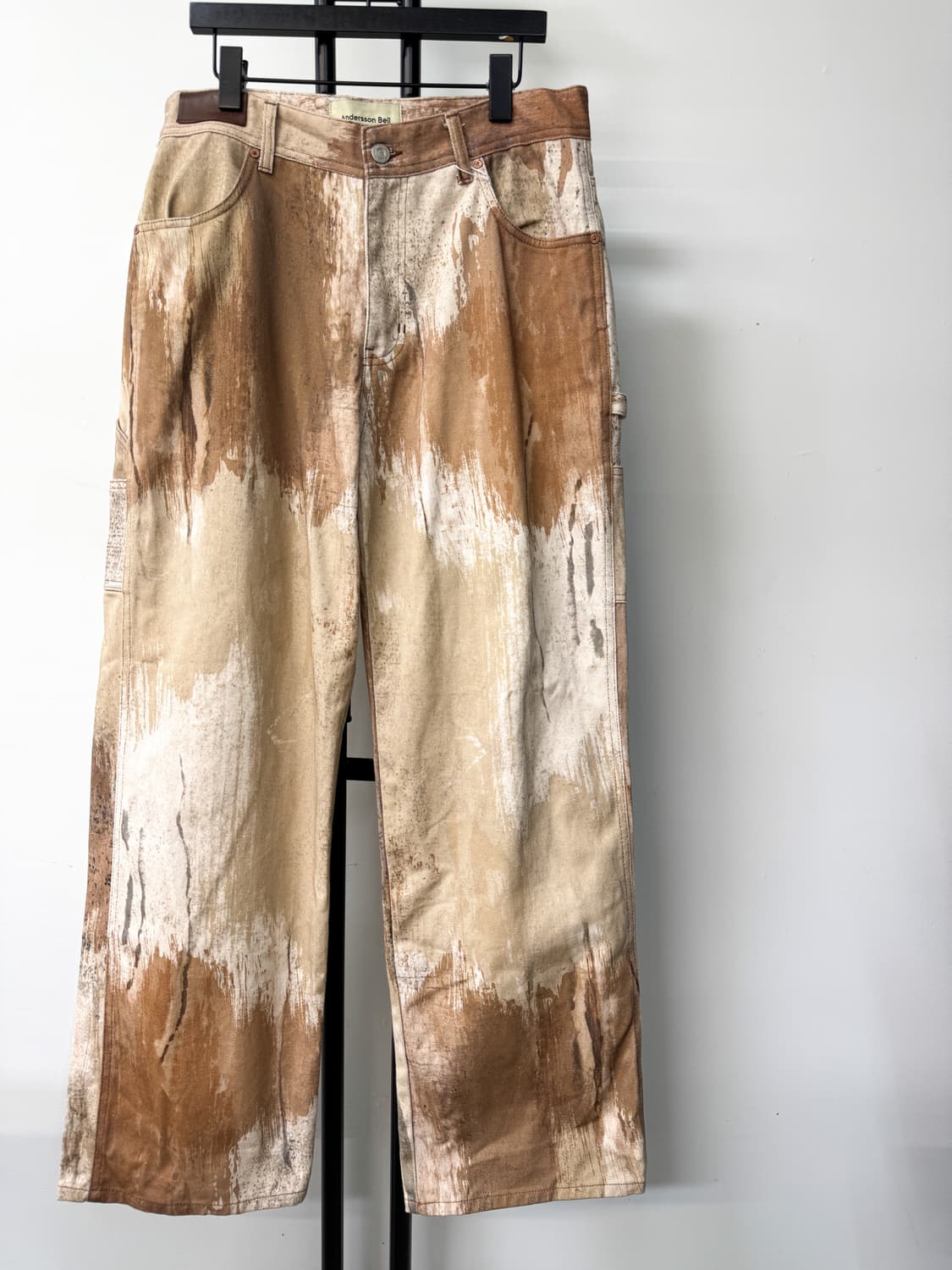 앤더슨벨 타우니 베이지 프린티드 데님 팬츠 상품이미지2