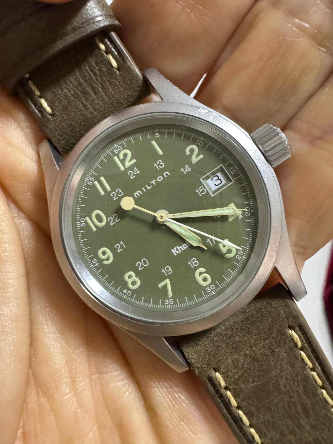 해밀턴 카키필드6359 (브레이슬릿+가죽+나토2) 상품이미지1