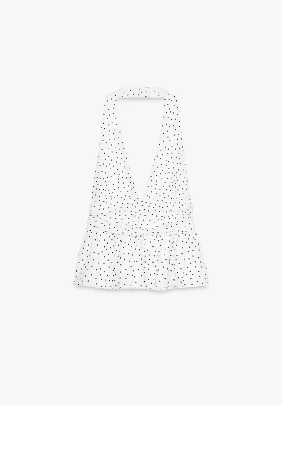 ruffled halter top zara 상품이미지1