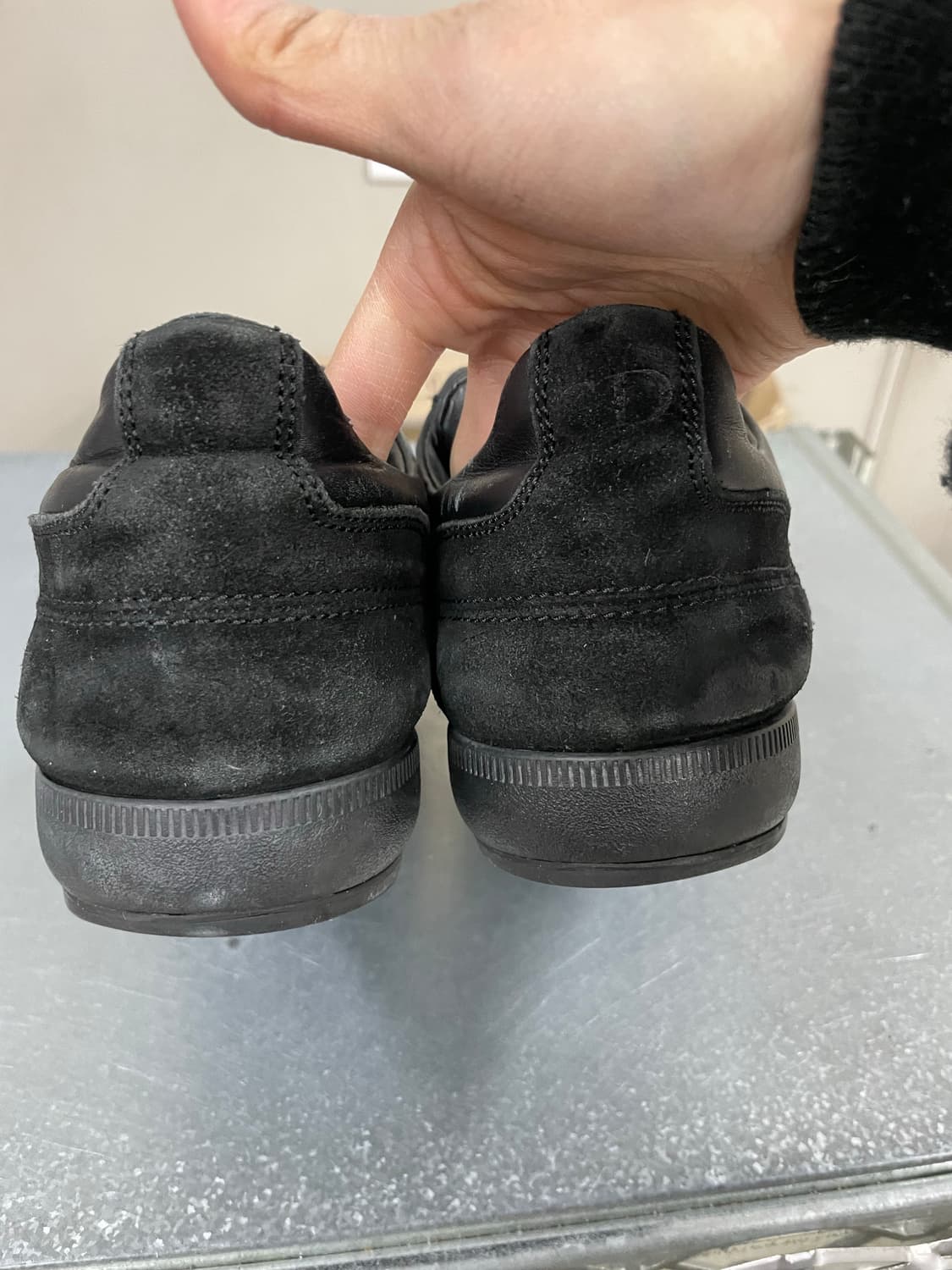 크리스찬 디올 옴므 레더 트레이너 스니커즈 블랙 40 상품이미지8