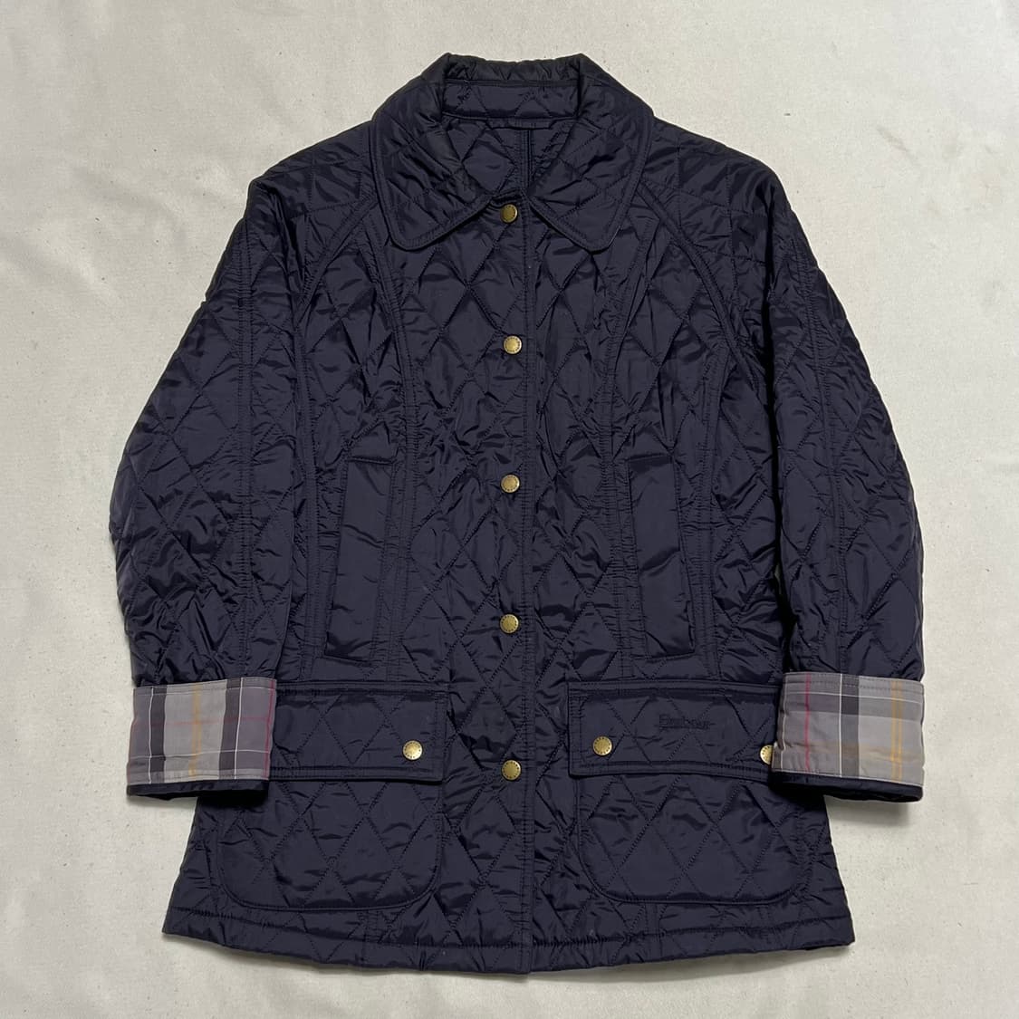4 바버 여성용 네이비 퀼팅 자켓 상품이미지2
