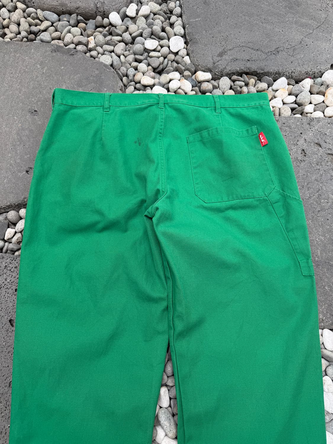 1990s TSD KELLY GREEN FRENCH 그린 프렌치워크팬츠 상품이미지9