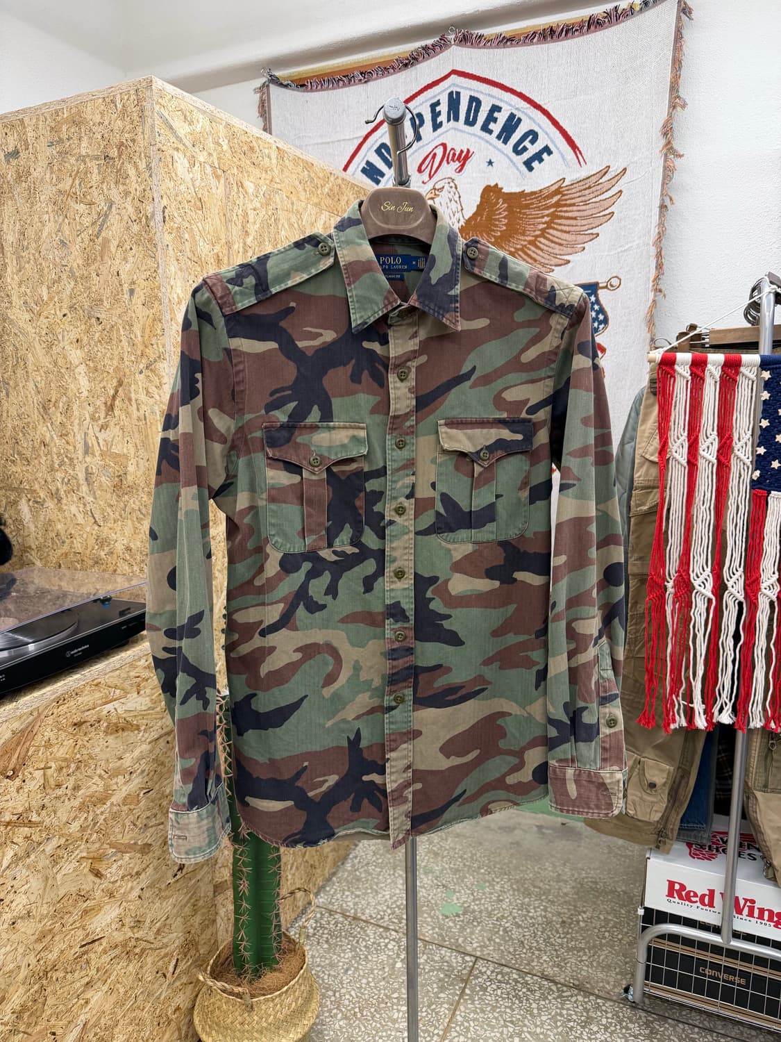 폴로 랄프로렌 클래식핏 밀리터리 셔츠 상품이미지1