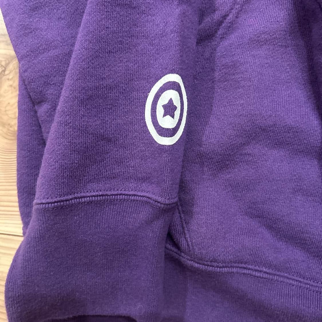 베이프 컬러 카모 샤크 풀 집 후드 퍼플 상품이미지4