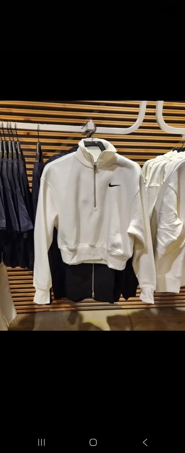 나이키 피닉스 트레이닝 후드지퍼 화이트새상품 상품이미지3