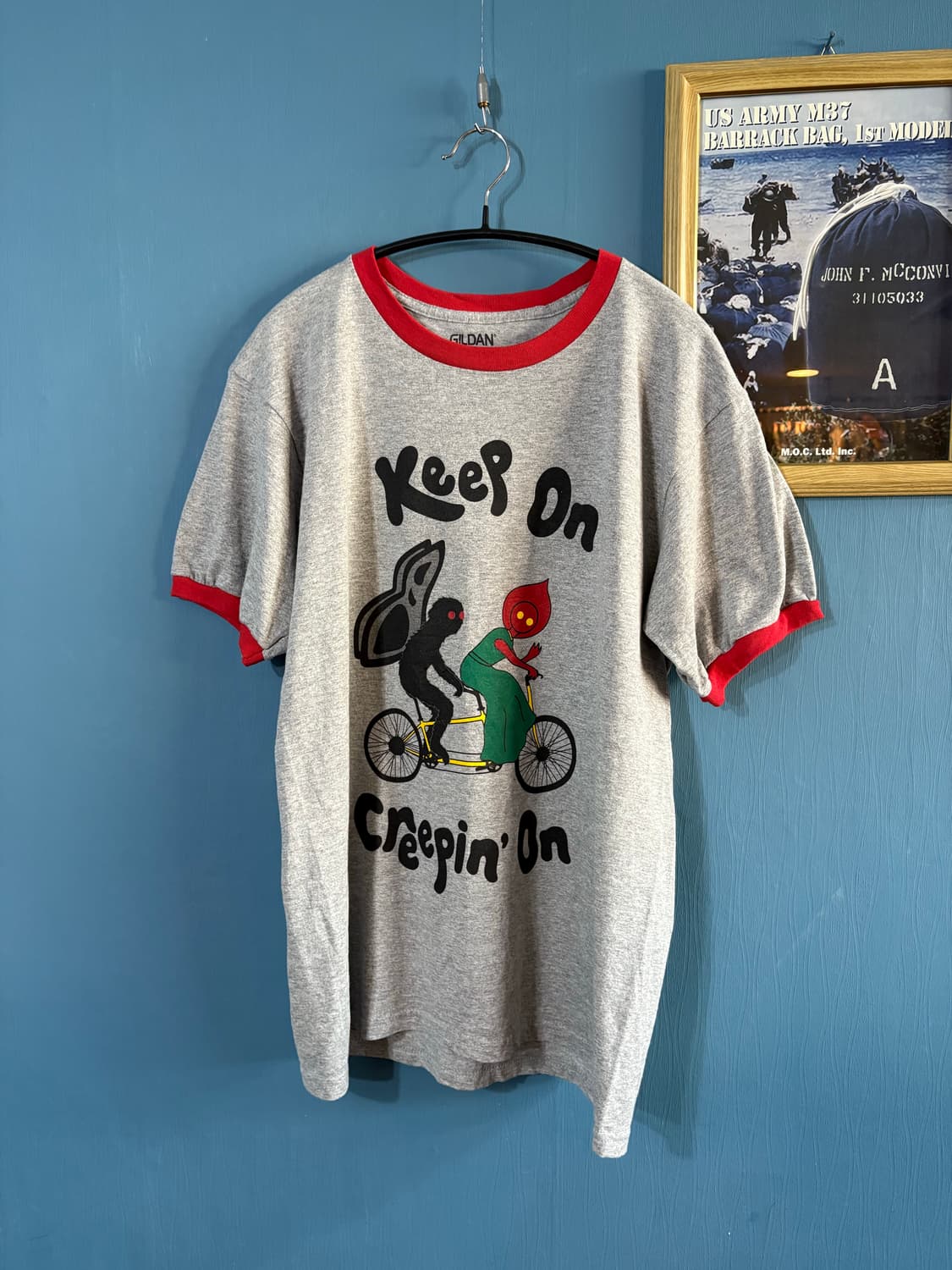 00‘s Gildan Keep On Creepin Ringer Tee.  상품이미지9