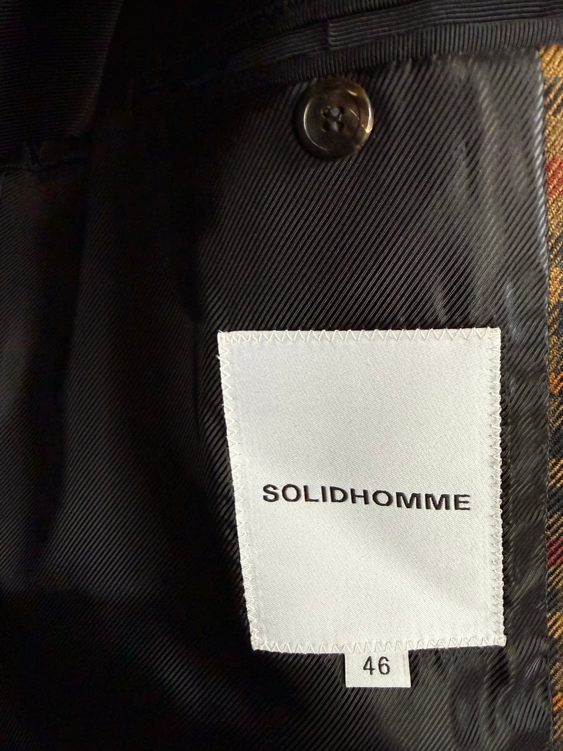 솔리드옴므 오버핏 체크 블레이저 (S193CJ15329D) 상품이미지6