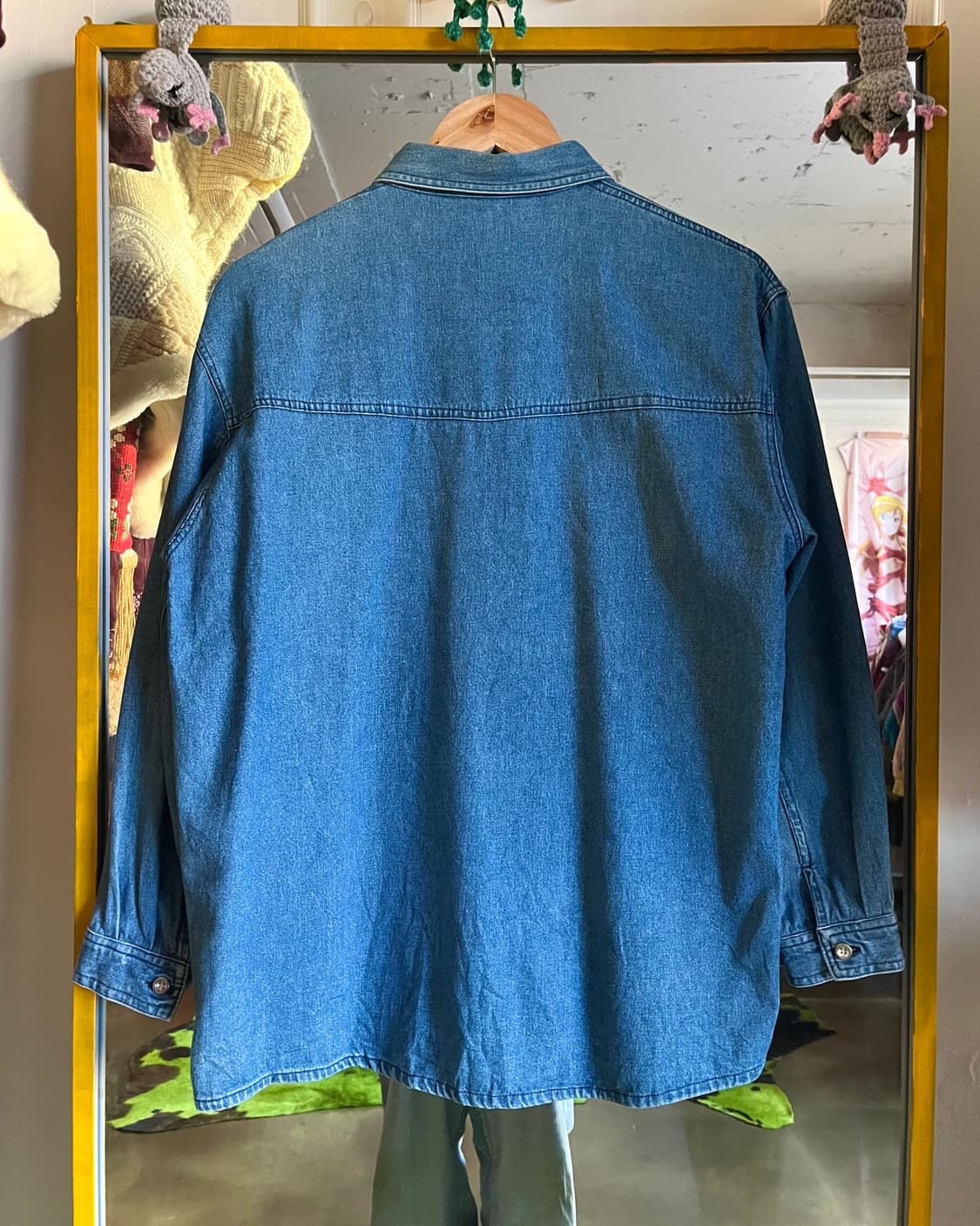 M-Salir Japan Denim Floral Western Shirt 상품이미지9