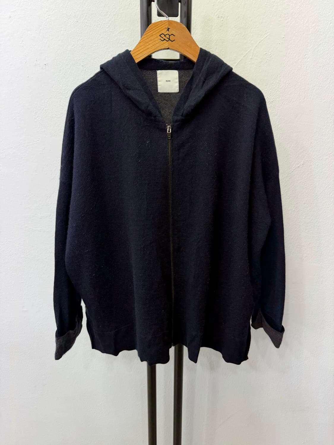 정품) KUHO 구호 캐시미어 후드 니트자켓 F  상품이미지1