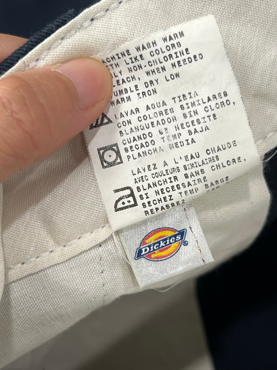 디키즈 더블니 워크팬츠 네이비 상품이미지5