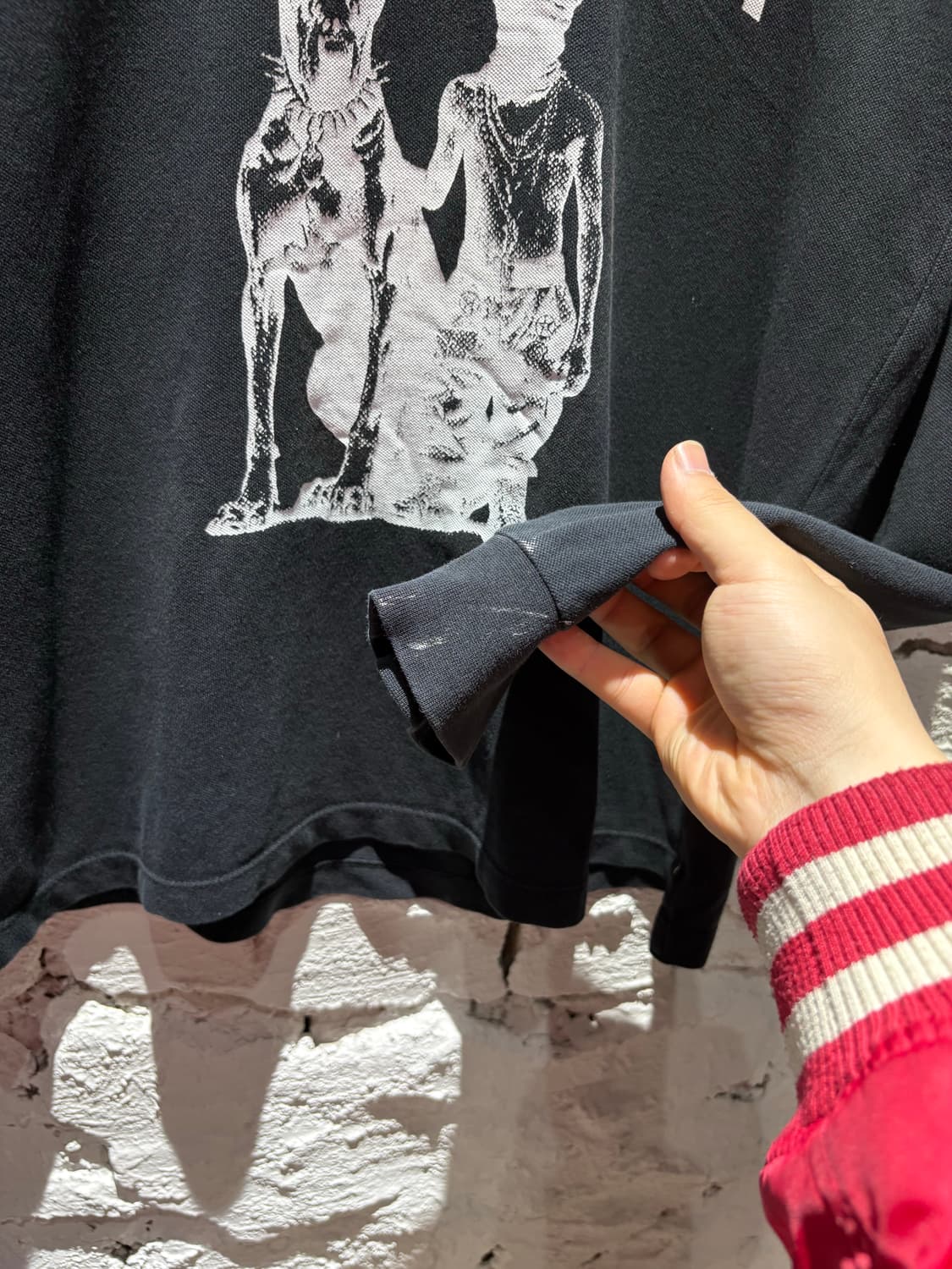 스톤아일랜드 프린팅 커스텀 카라 슬리브 상품이미지5