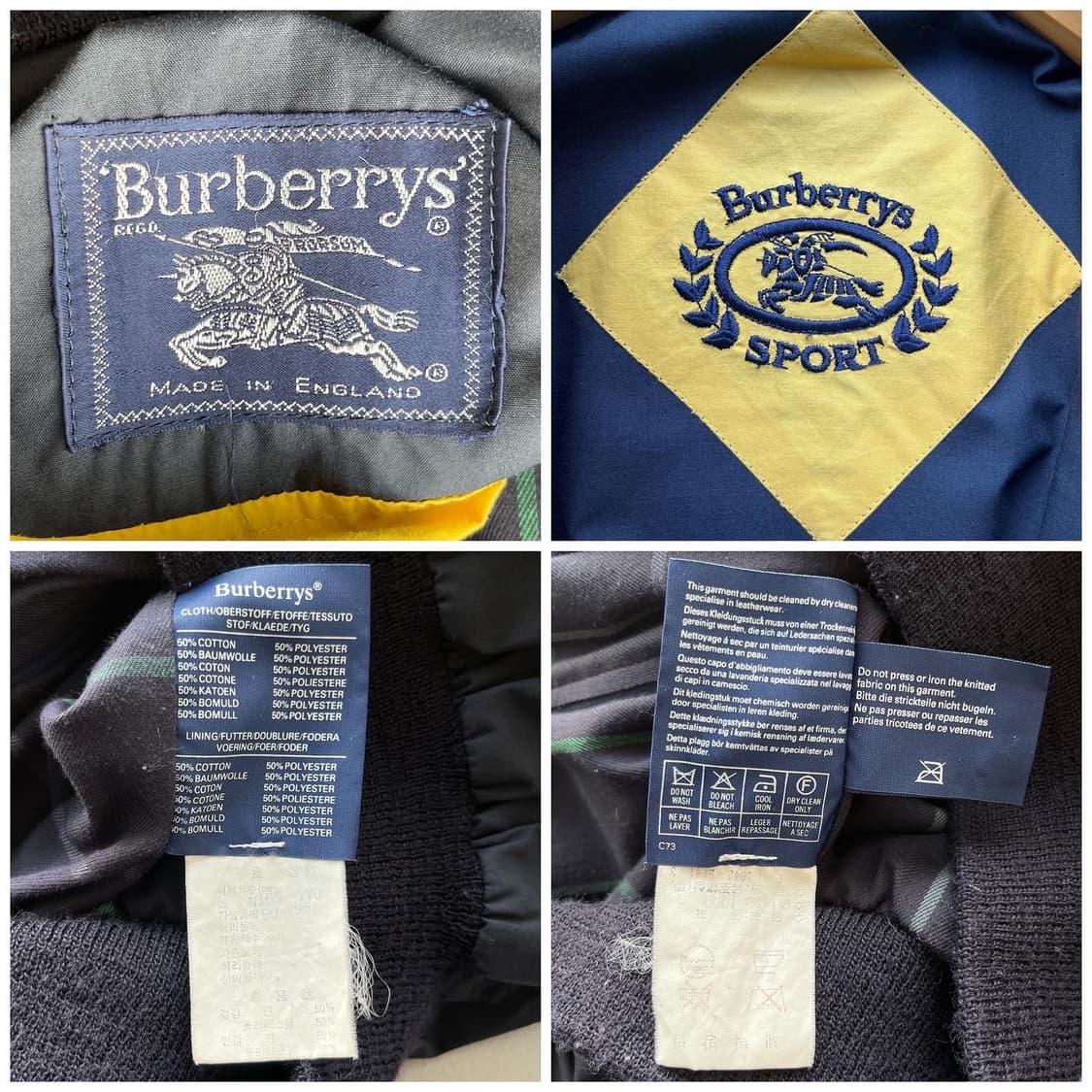 버버리 90s 오리지널 스포츠 라인 크레스트 자켓 상품이미지8