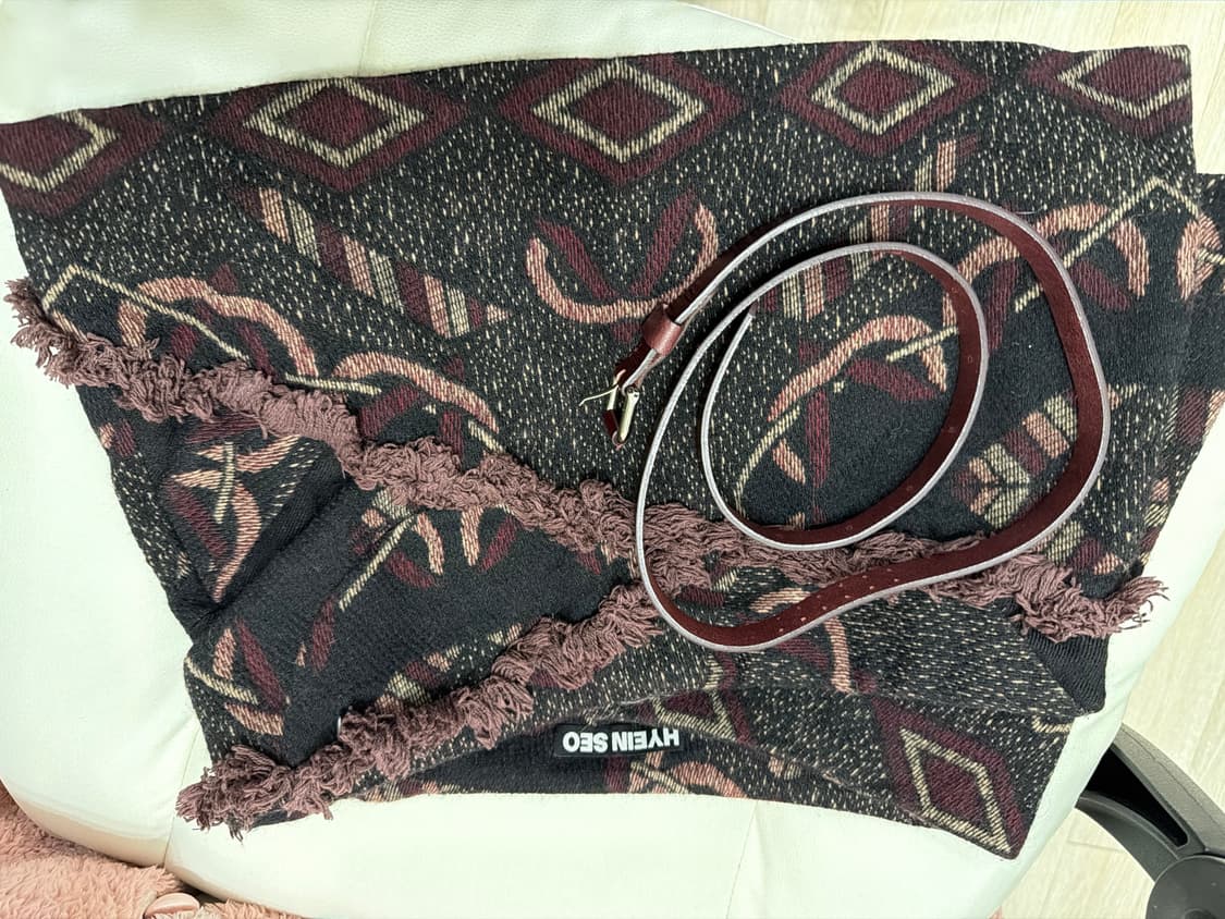 Cinched Pocket Skirt w/ Leather Belt 상품이미지4