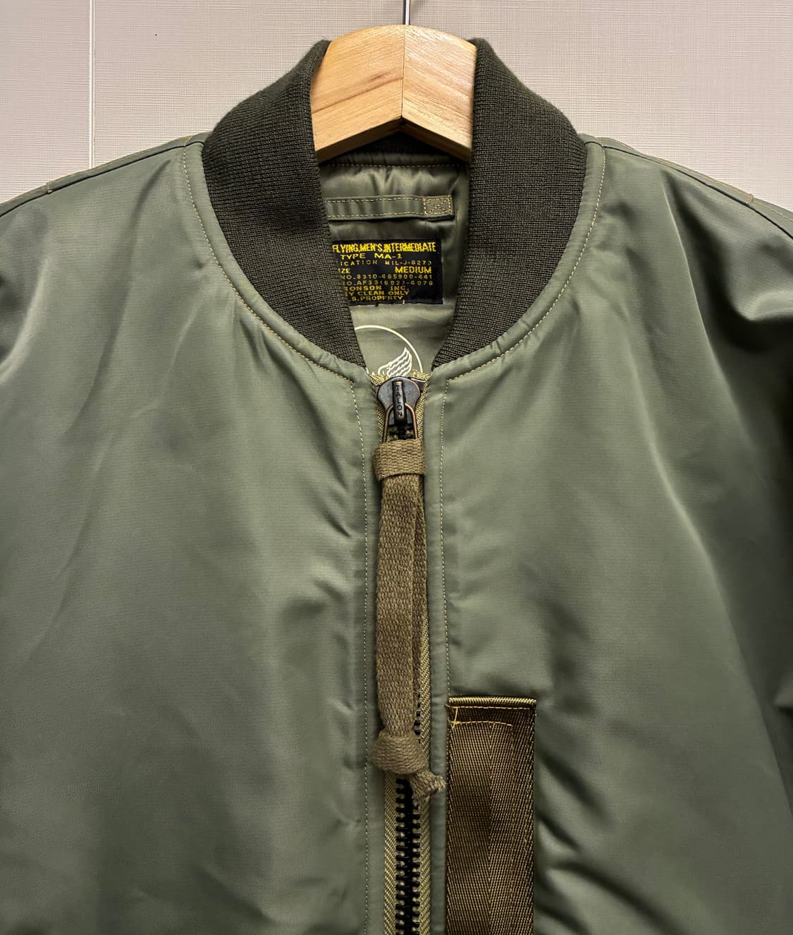 (M)브론슨 us 미공군 MA-1 플라이트 항공자켓 1950s 상품이미지4