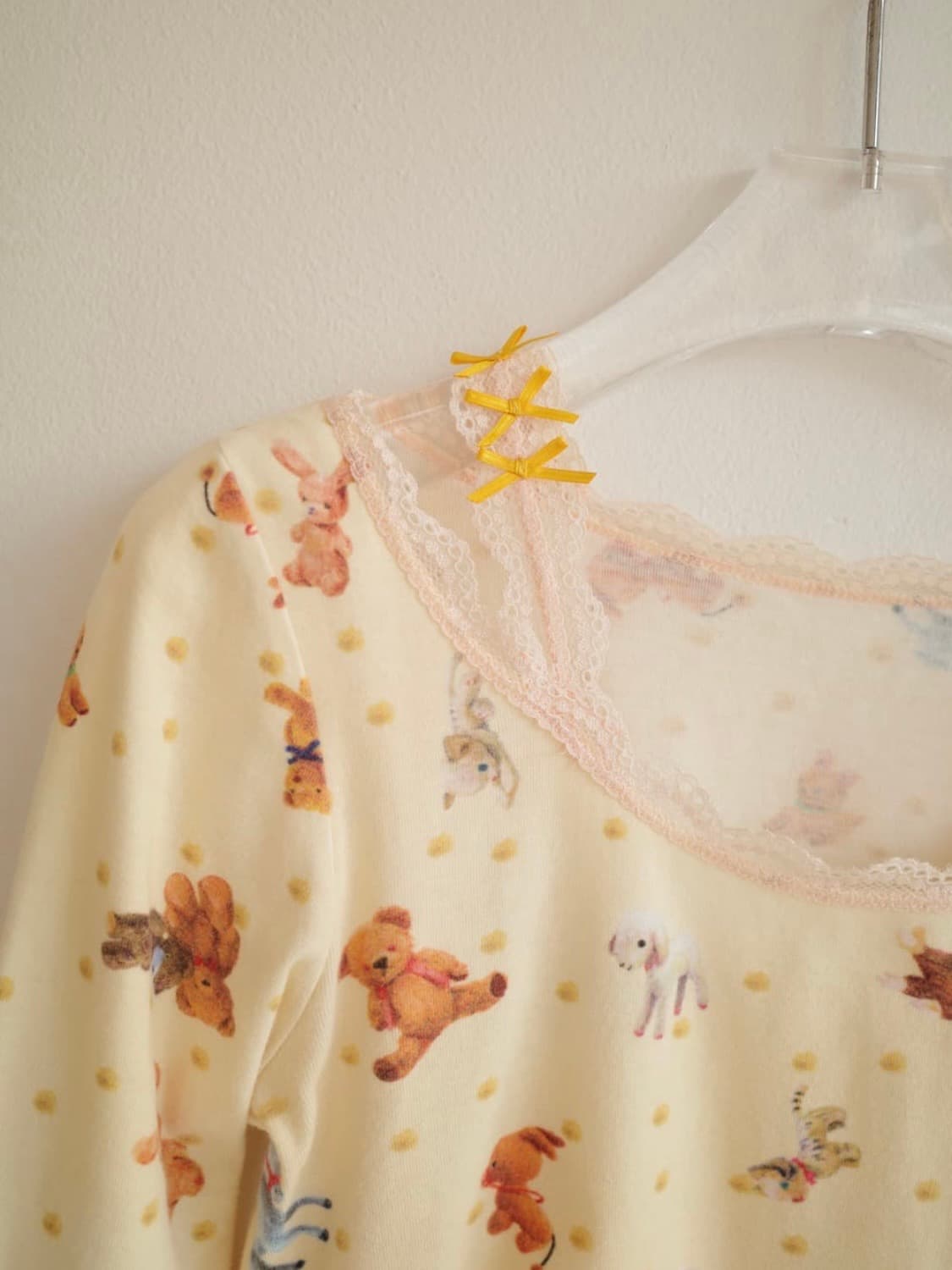 Lace printed top 상품이미지4