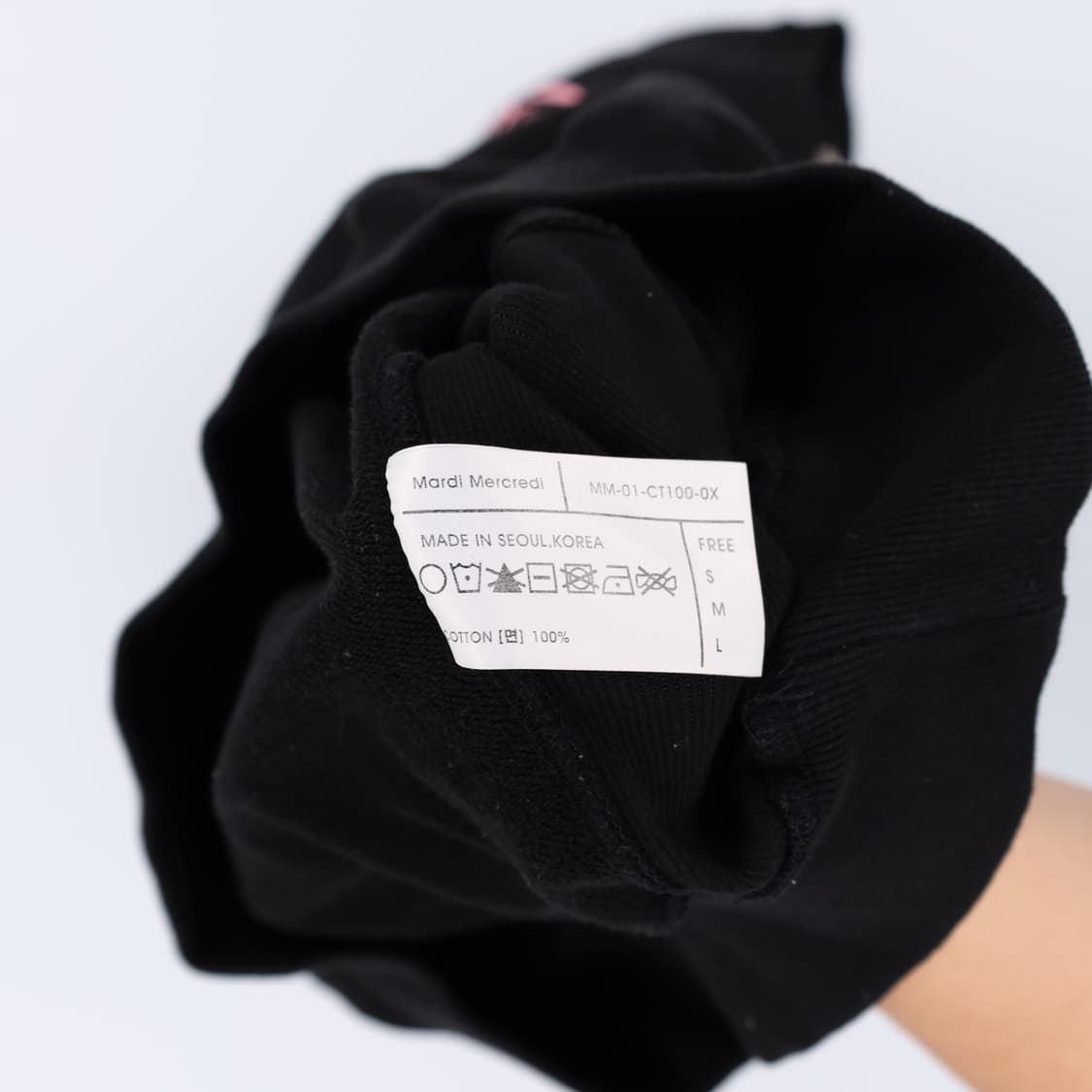 [F] 마르디 메크르디 오버핏 빅프린팅 맨투맨 스웻셔츠 블랙 3803 상품이미지7