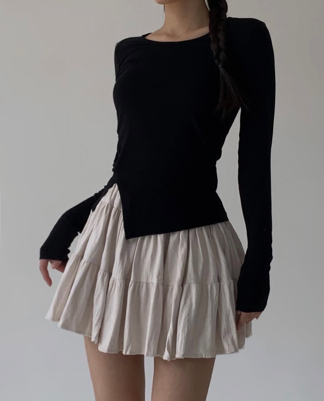 슬릿 티셔츠  상품이미지1