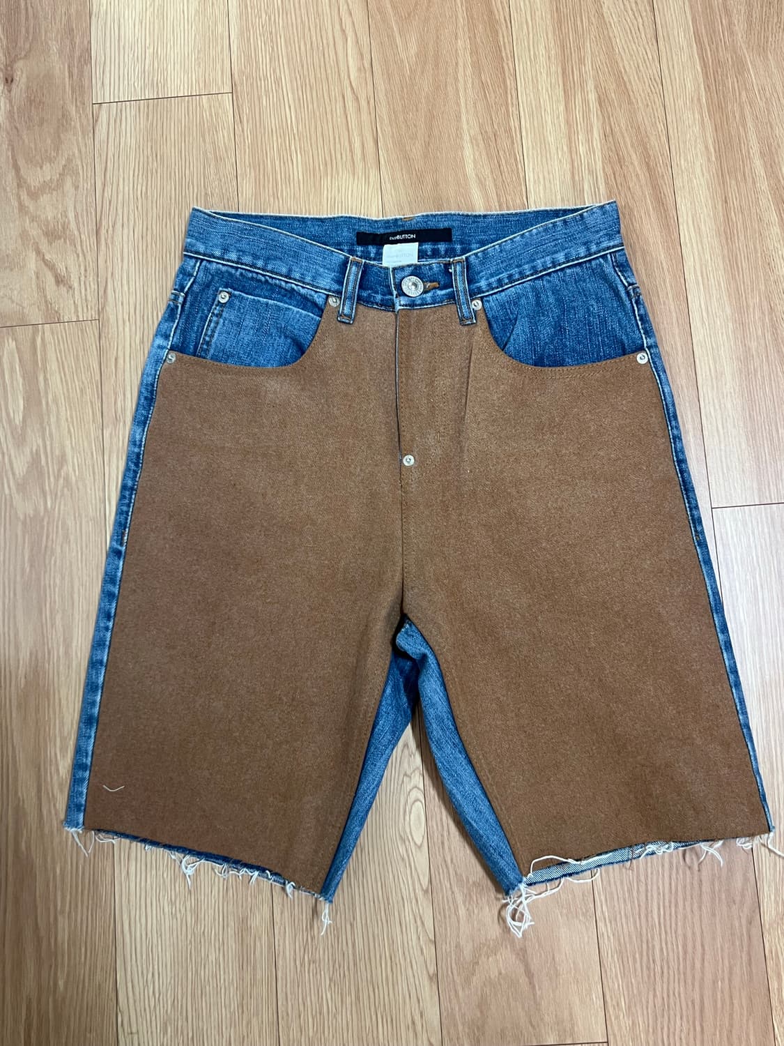 푸시버튼 패치드 데님팬츠(리폼) 상품이미지1