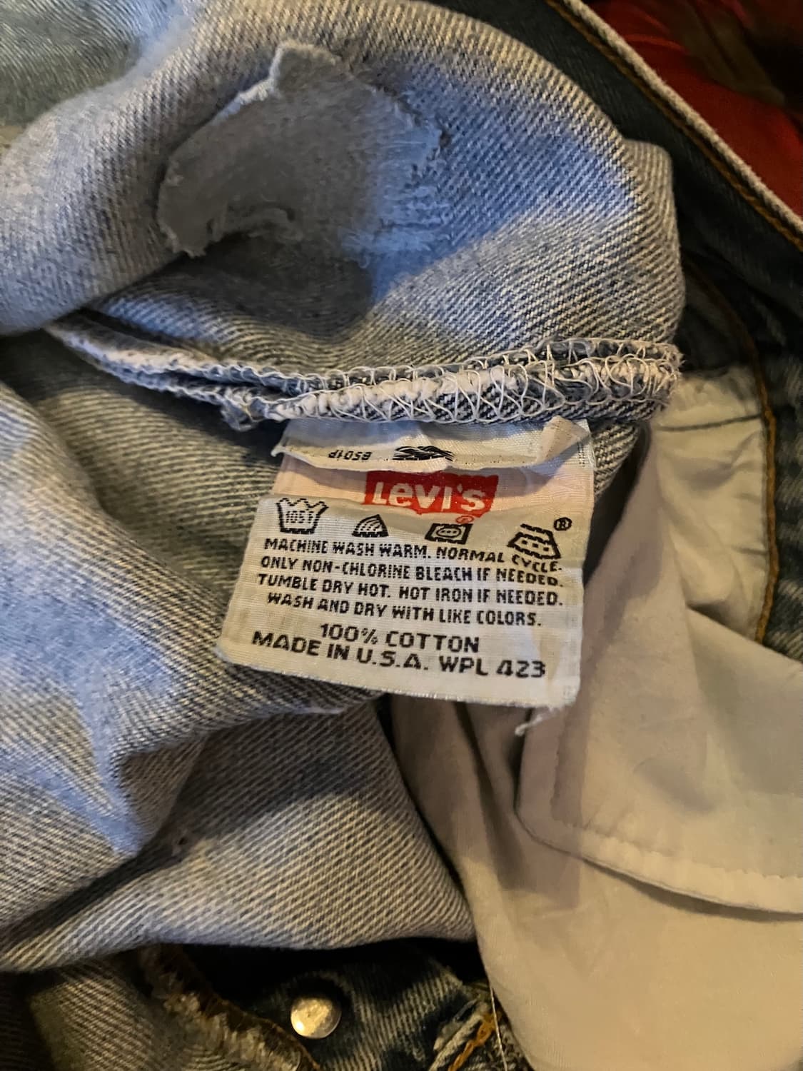00s USA 빈티지 리바이스 501 데님 팬츠 상품이미지7