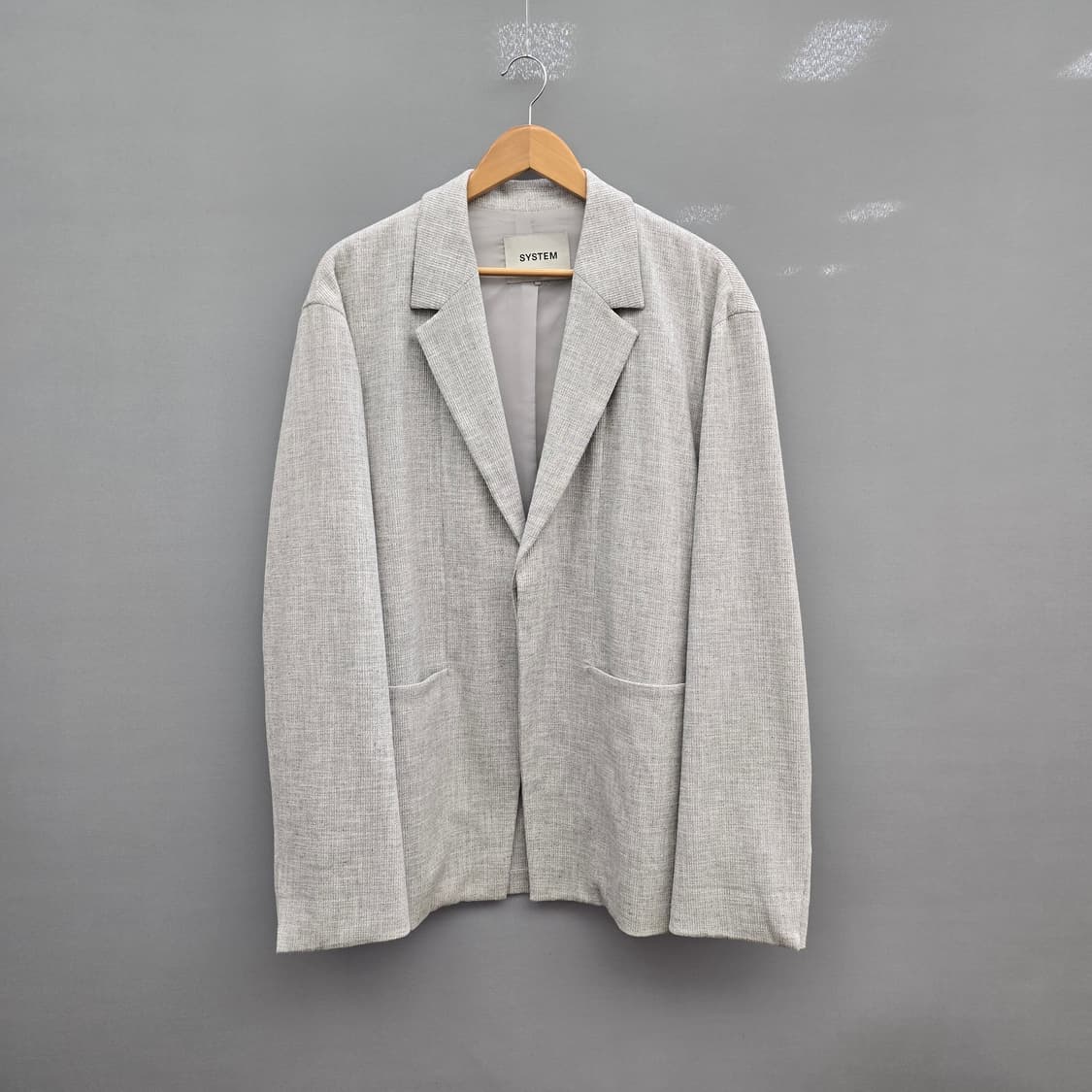 [한섬] 시스템옴므 23SS 린넨 혼방 세미오버 자켓 상품이미지1