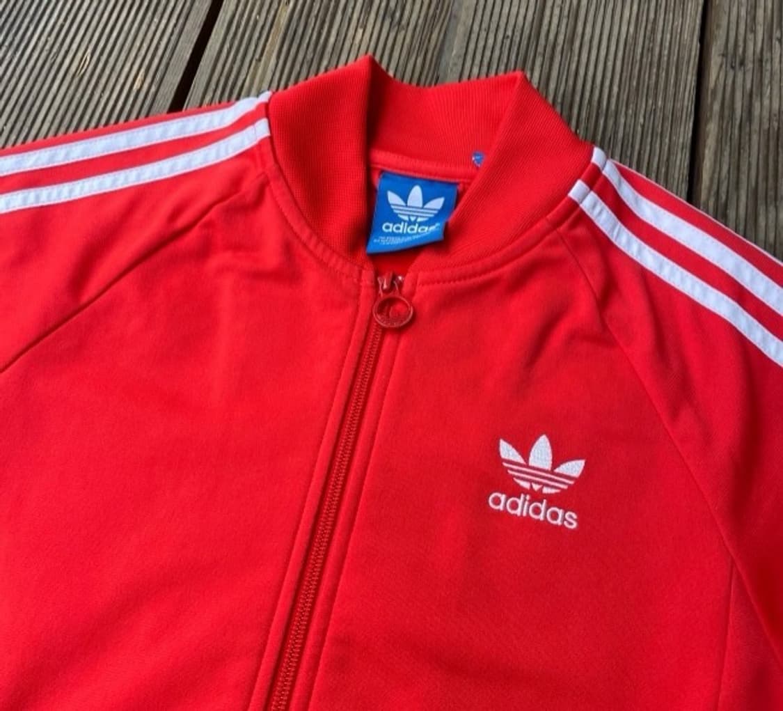 아디다스 레드 빨강 트랙탑 져지집업 85~90 상품이미지2