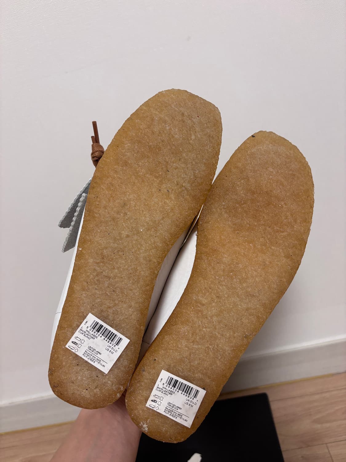 새상품) 240 클락스 왈라비 화이트 상품이미지5