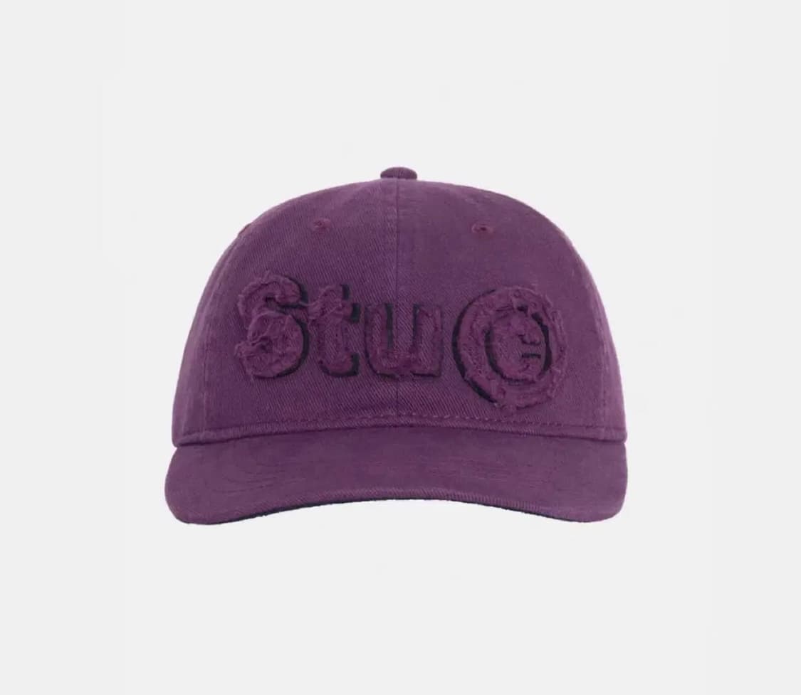 스투시 로우 프로 카피라이트 아플리케 스트랩백 퍼플 상품이미지1