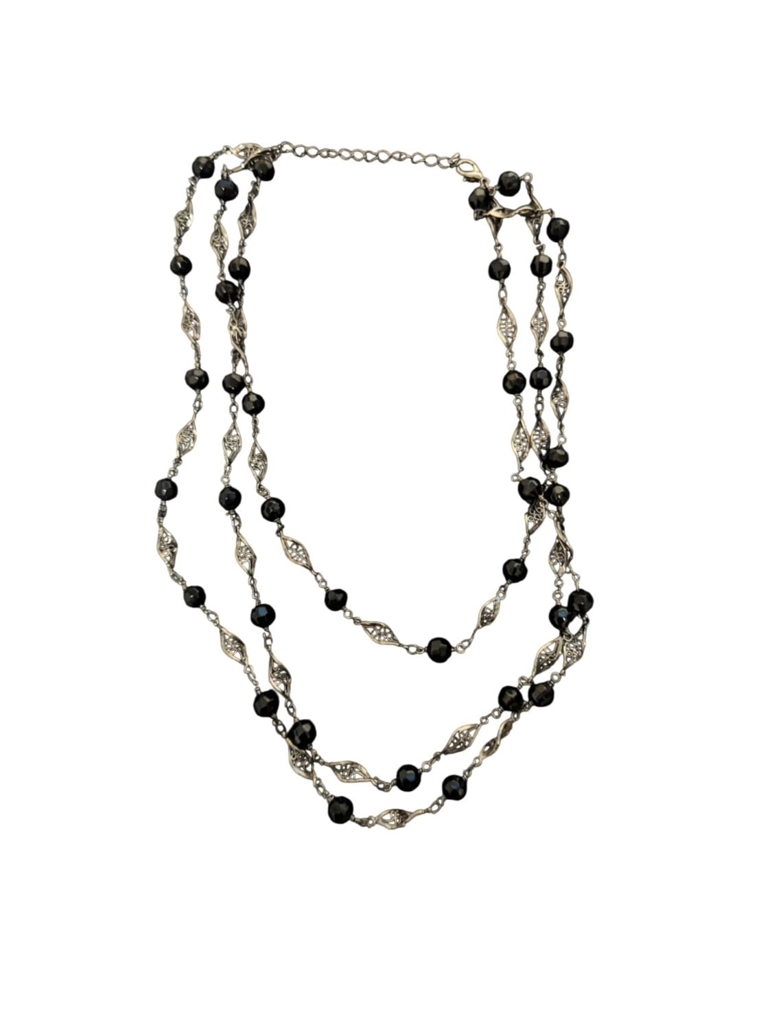 Black Beads Design Necklace 상품이미지2