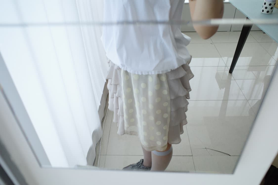 Dot tiered docking skirt 상품이미지3