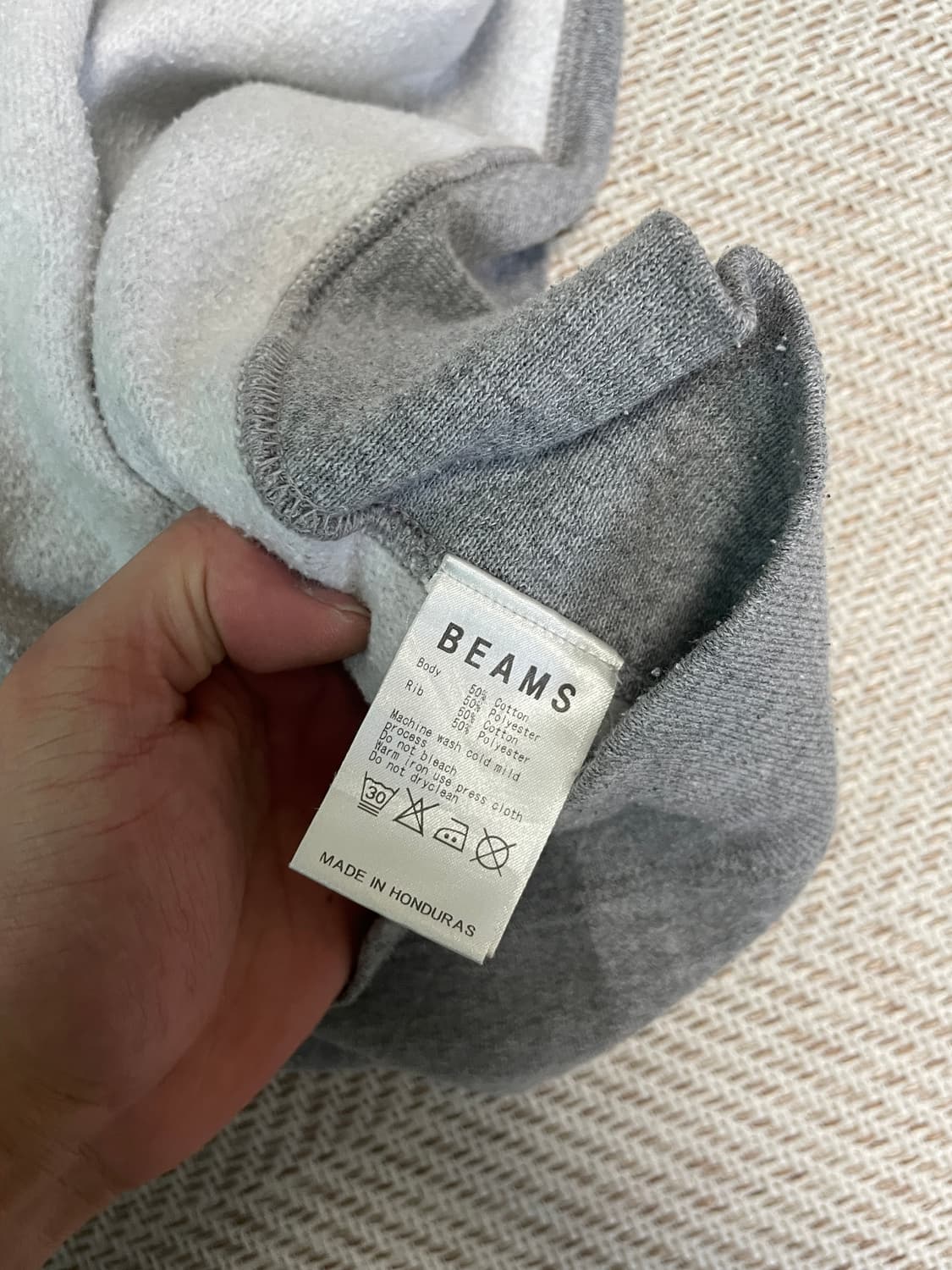 beams 빔즈 그레이 스웻셔츠 상품이미지5