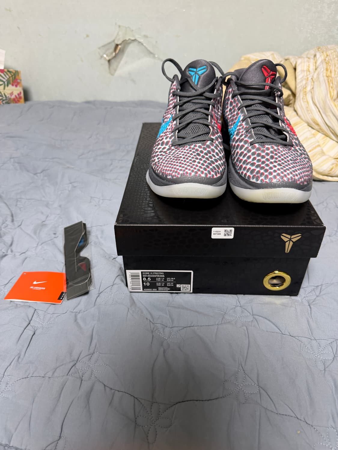 나이키 코비6 프로트로 3D 265사이즈 실착1회 새상품급 판매 상품이미지1