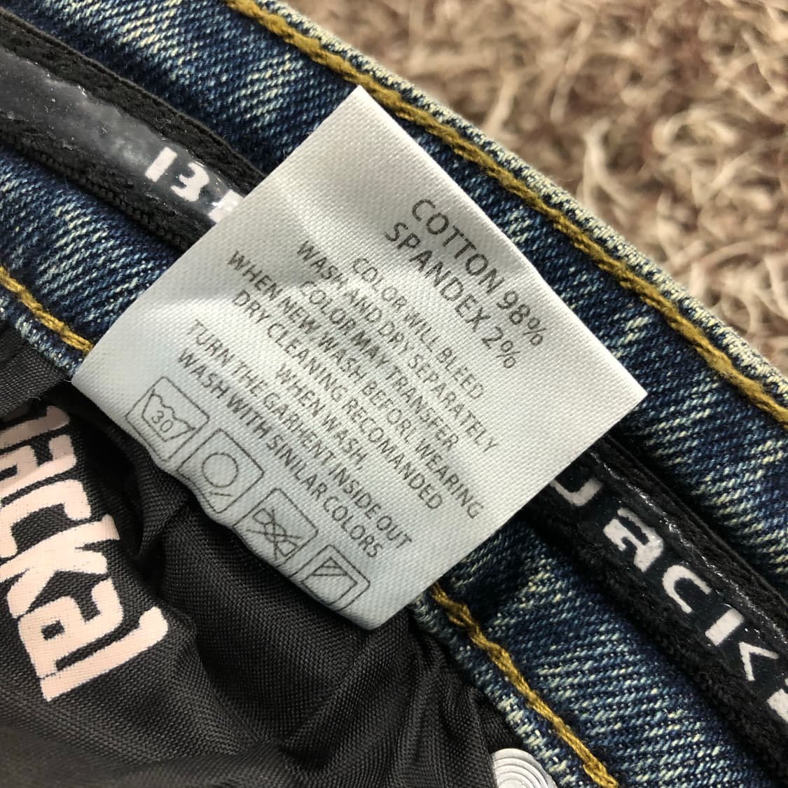 블랙비자칼 바이커 데님 팬츠 상품이미지7